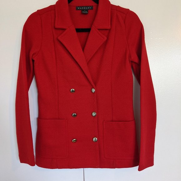 Red double breasted jacket - Picture 3 of 6